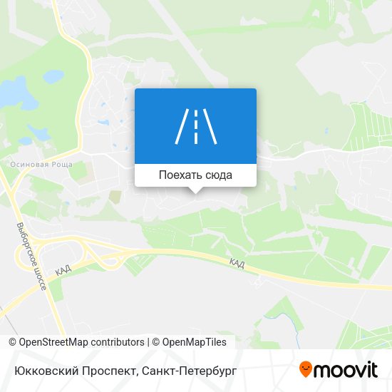 Карта Юкковский Проспект