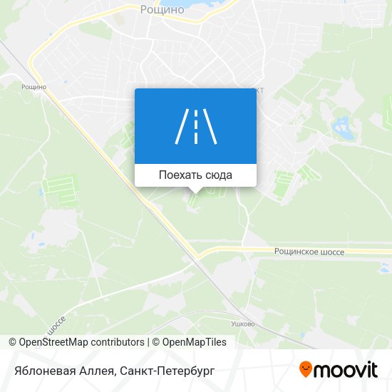 Карта Яблоневая Аллея