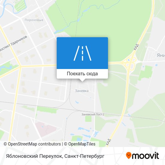 Карта Яблоновский Переулок