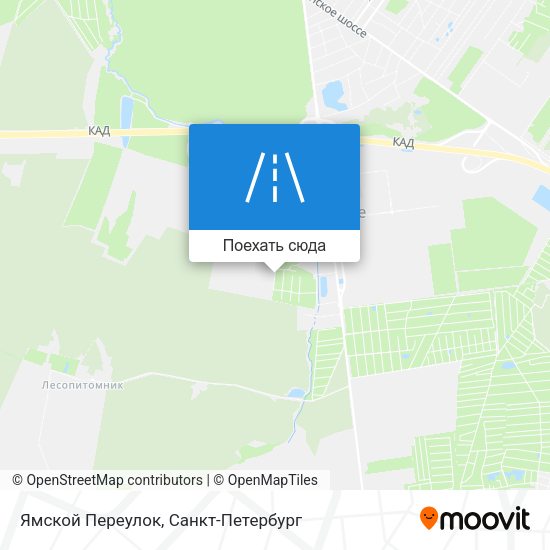 Карта Ямской Переулок