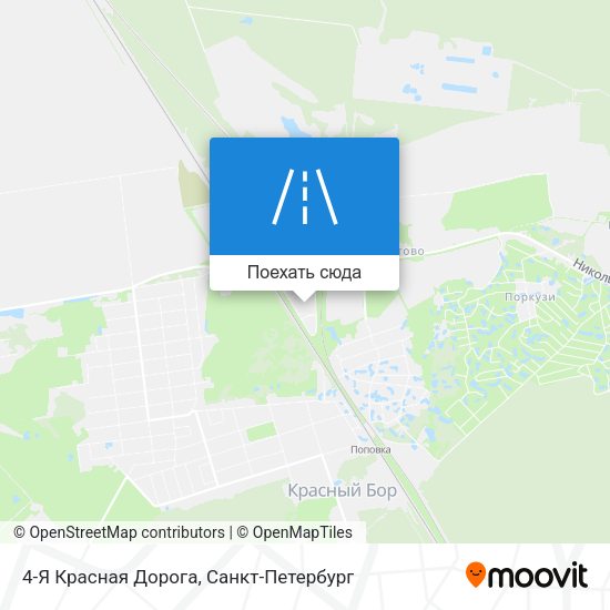 Карта 4-Я Красная Дорога
