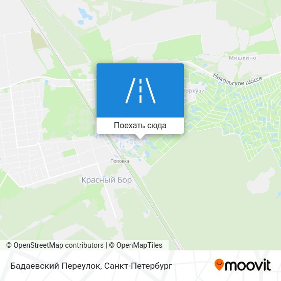 Карта Бадаевский Переулок