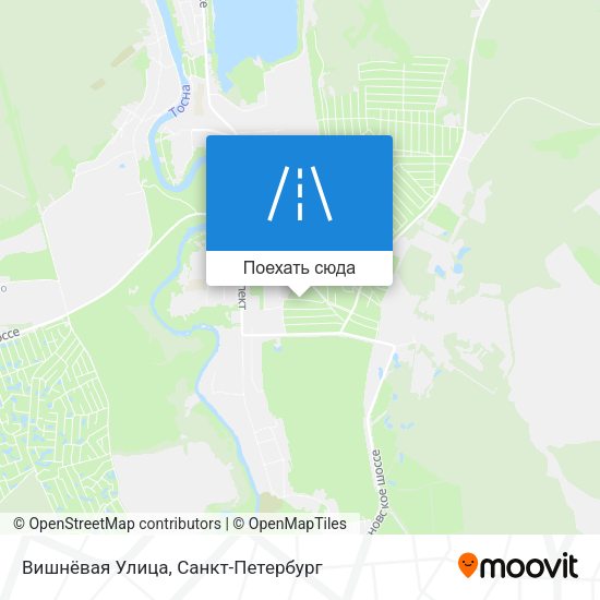 Карта Вишнёвая Улица