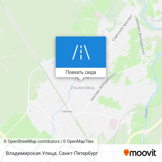 Карта Владимирская Улица