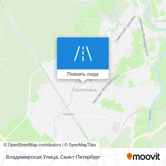 Карта Владимирская Улица