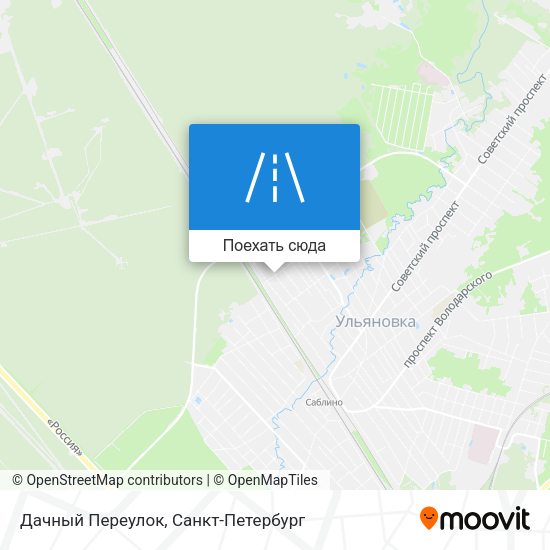 Карта Дачный Переулок