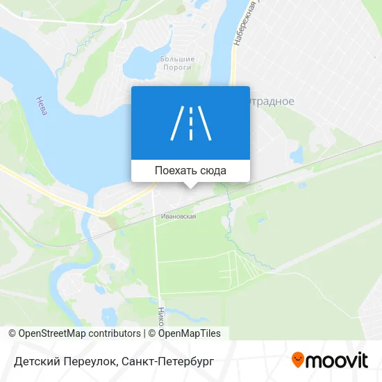 Карта Детский Переулок