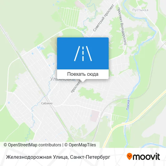 Карта Железнодорожная Улица