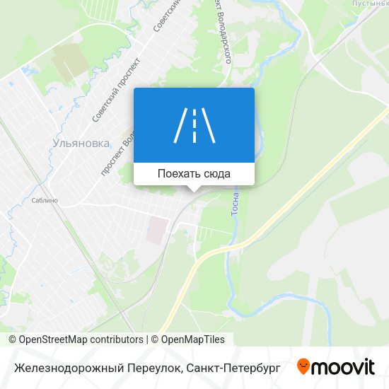 Карта Железнодорожный Переулок
