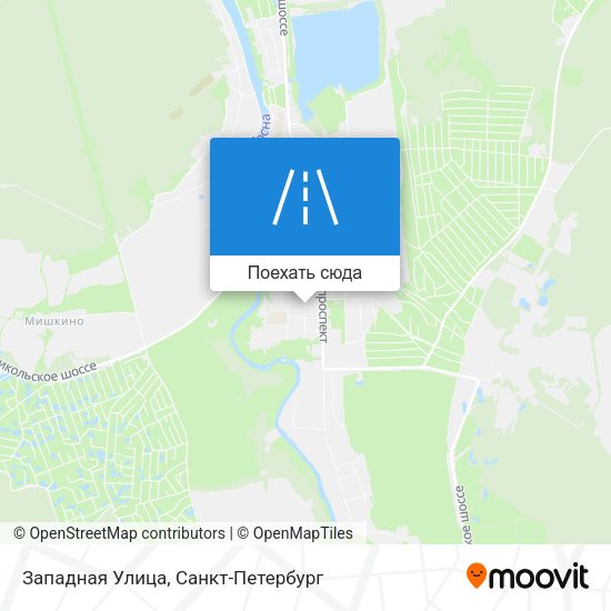 Карта Западная Улица