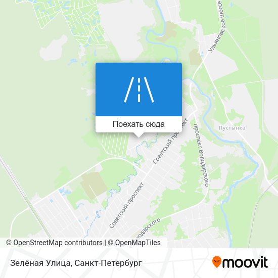 Карта Зелёная Улица