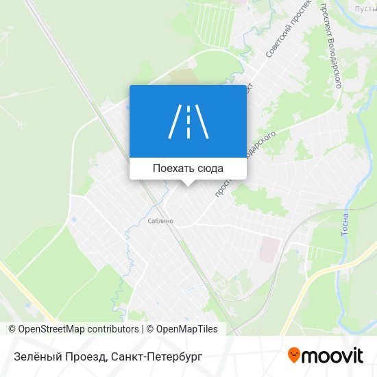 Карта Зелёный Проезд