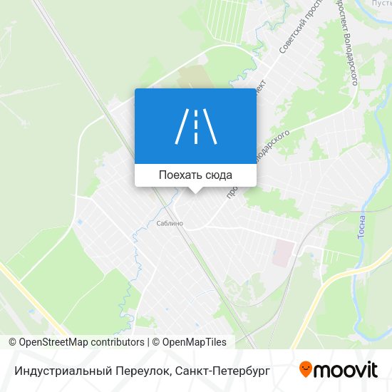 Карта Индустриальный Переулок
