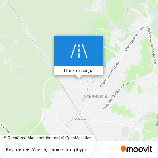 Карта Кирпичная Улица