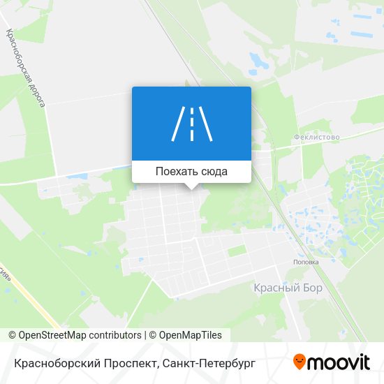 Карта Красноборский Проспект