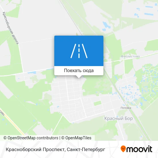 Карта Красноборский Проспект