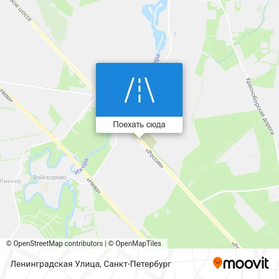 Карта Ленинградская Улица