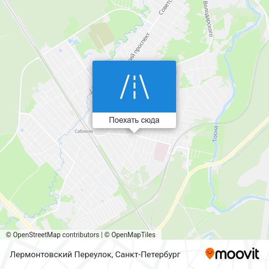 Карта Лермонтовский Переулок