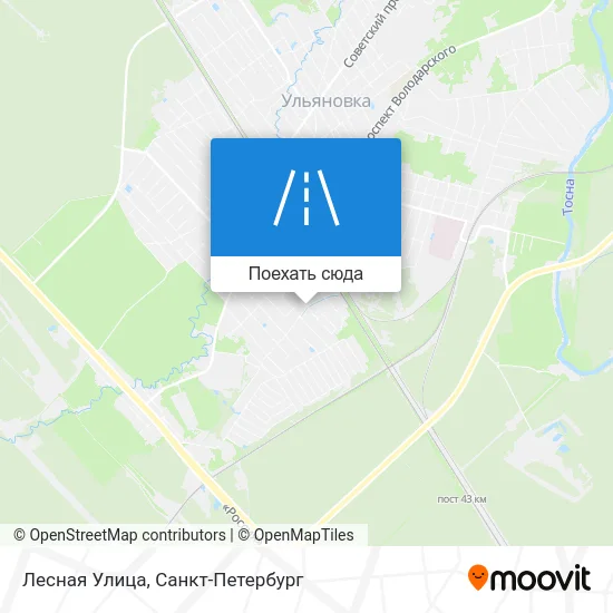 Карта Лесная Улица