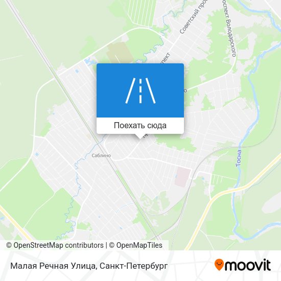 Карта Малая Речная Улица