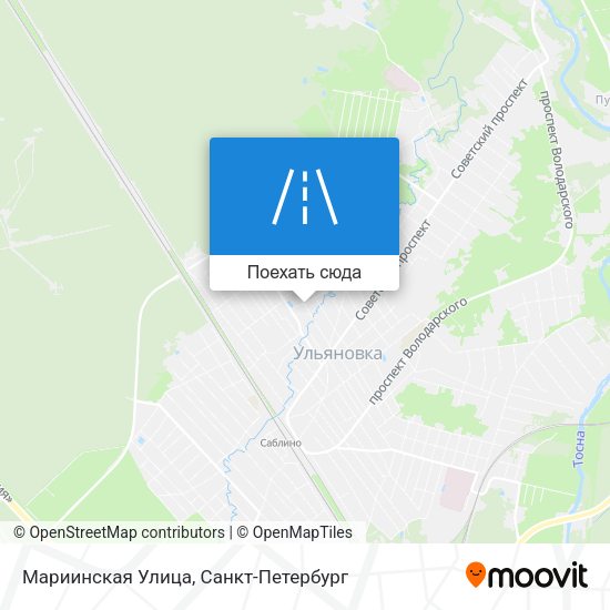 Карта Мариинская Улица
