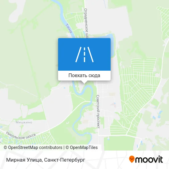 Карта Мирная Улица