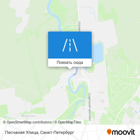 Карта Песчаная Улица