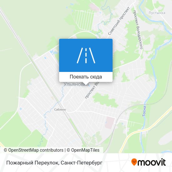 Карта Пожарный Переулок
