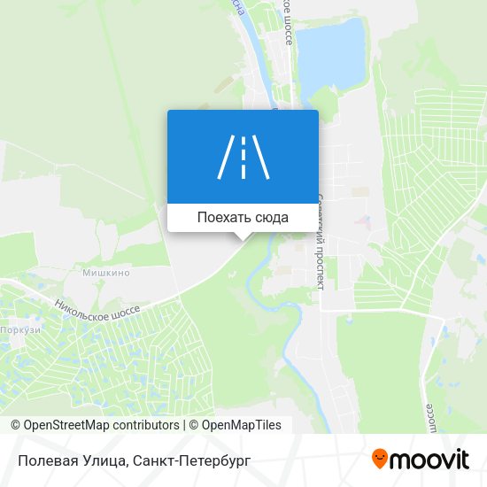 Карта Полевая Улица