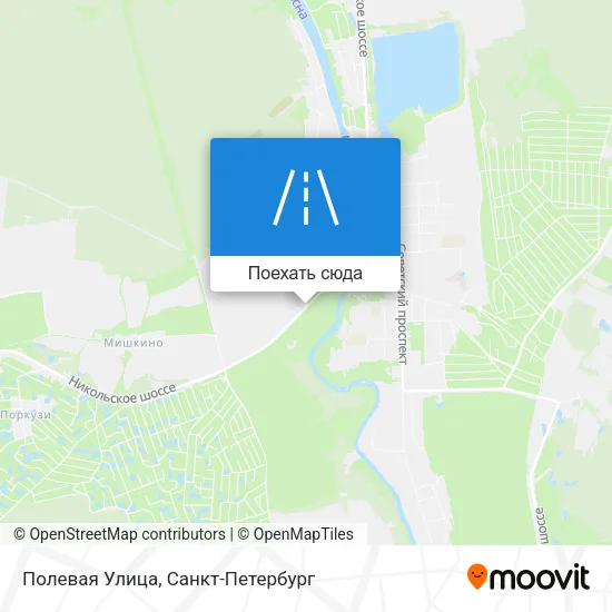 Карта Полевая Улица