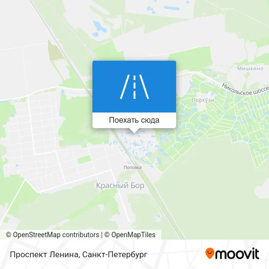 Карта Проспект Ленина