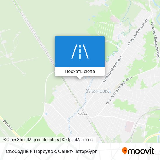 Карта Свободный Переулок