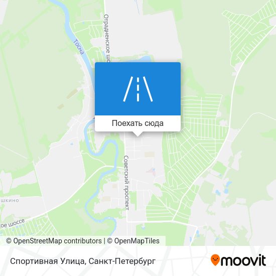 Карта Спортивная Улица
