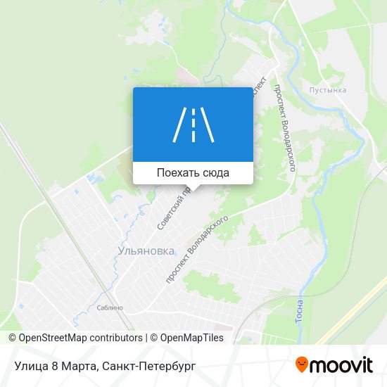 Карта Улица 8 Марта