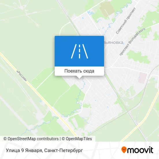 Карта Улица 9 Января