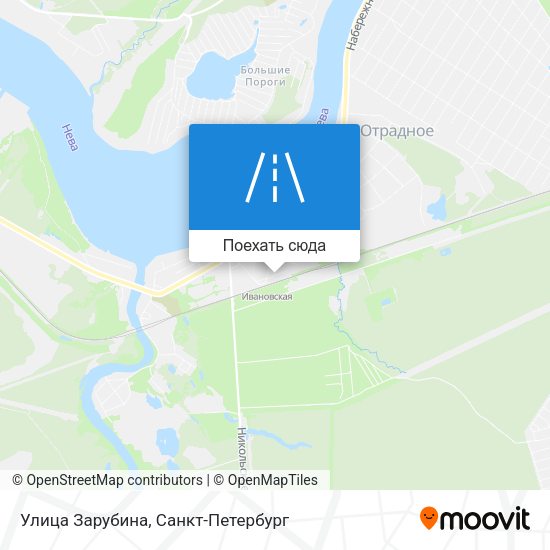 Карта Улица Зарубина