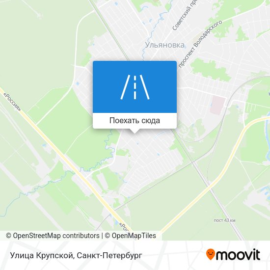 Карта Улица Крупской