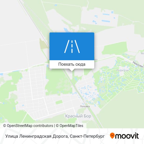 Карта Улица Ленинградская Дорога