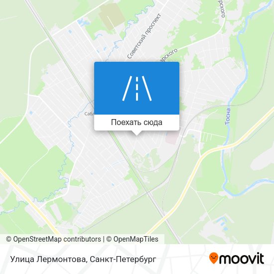 Карта Улица Лермонтова