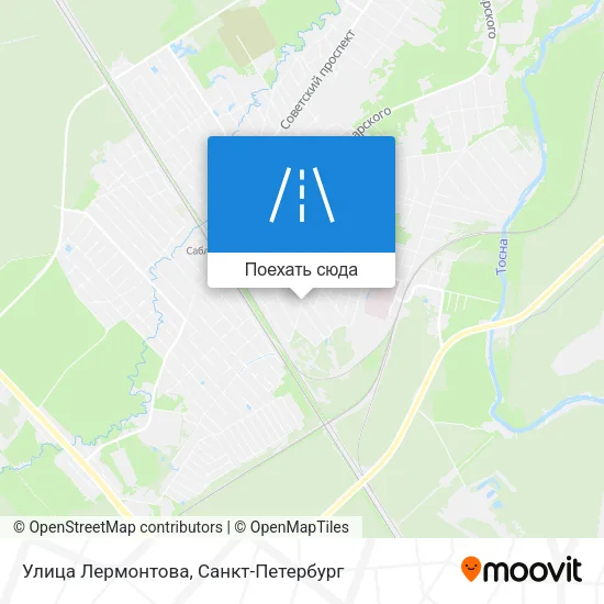 Карта Улица Лермонтова