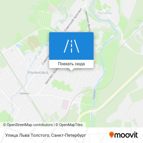 Карта Улица Льва Толстого