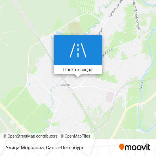 Карта Улица Морозова