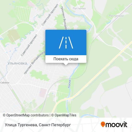 Карта Улица Тургенева