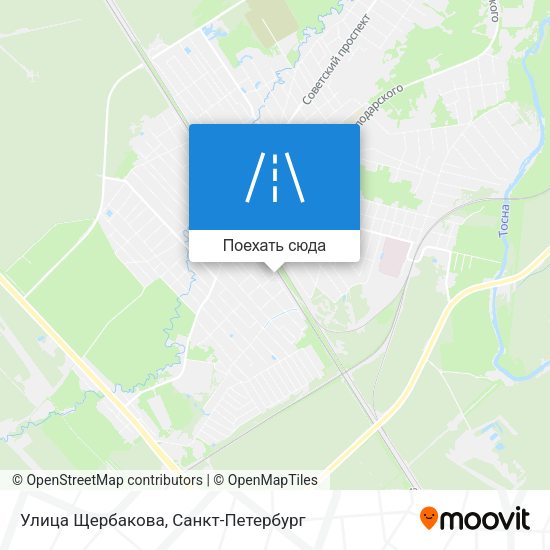Карта Улица Щербакова