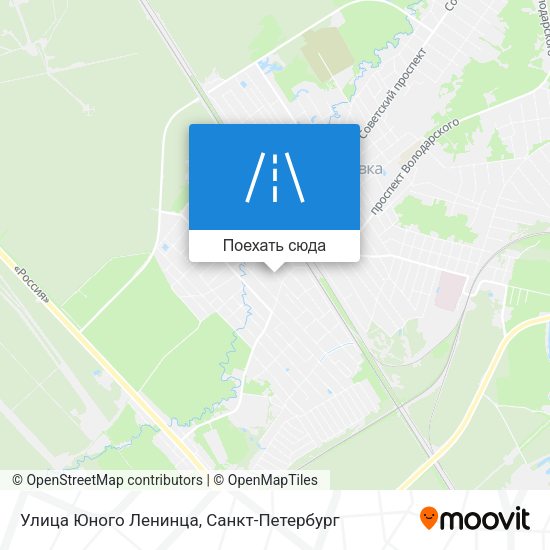 Карта Улица Юного Ленинца