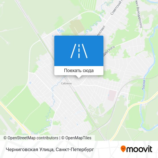 Карта Черниговская Улица