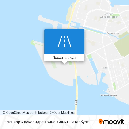 Карта Бульвар Александра Грина