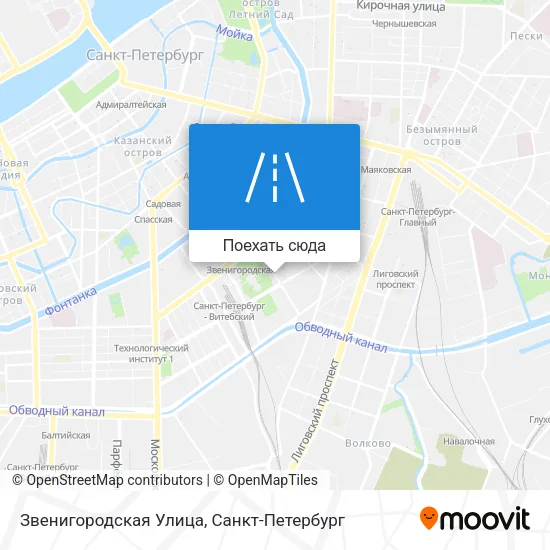 Карта Звенигородская Улица