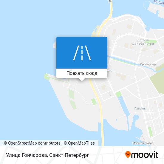 Карта Улица Гончарова