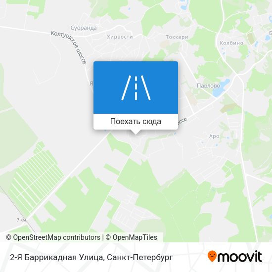 Карта 2-Я Баррикадная Улица